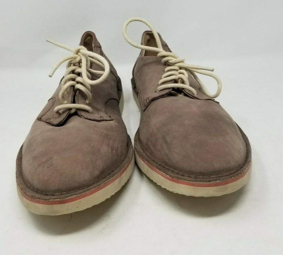 Born Wayz Mens Shoes Suede Leather Navy Grey?  Oxford Casual Brown Stitch 12 Born Wayz Size 11 Men main image 2