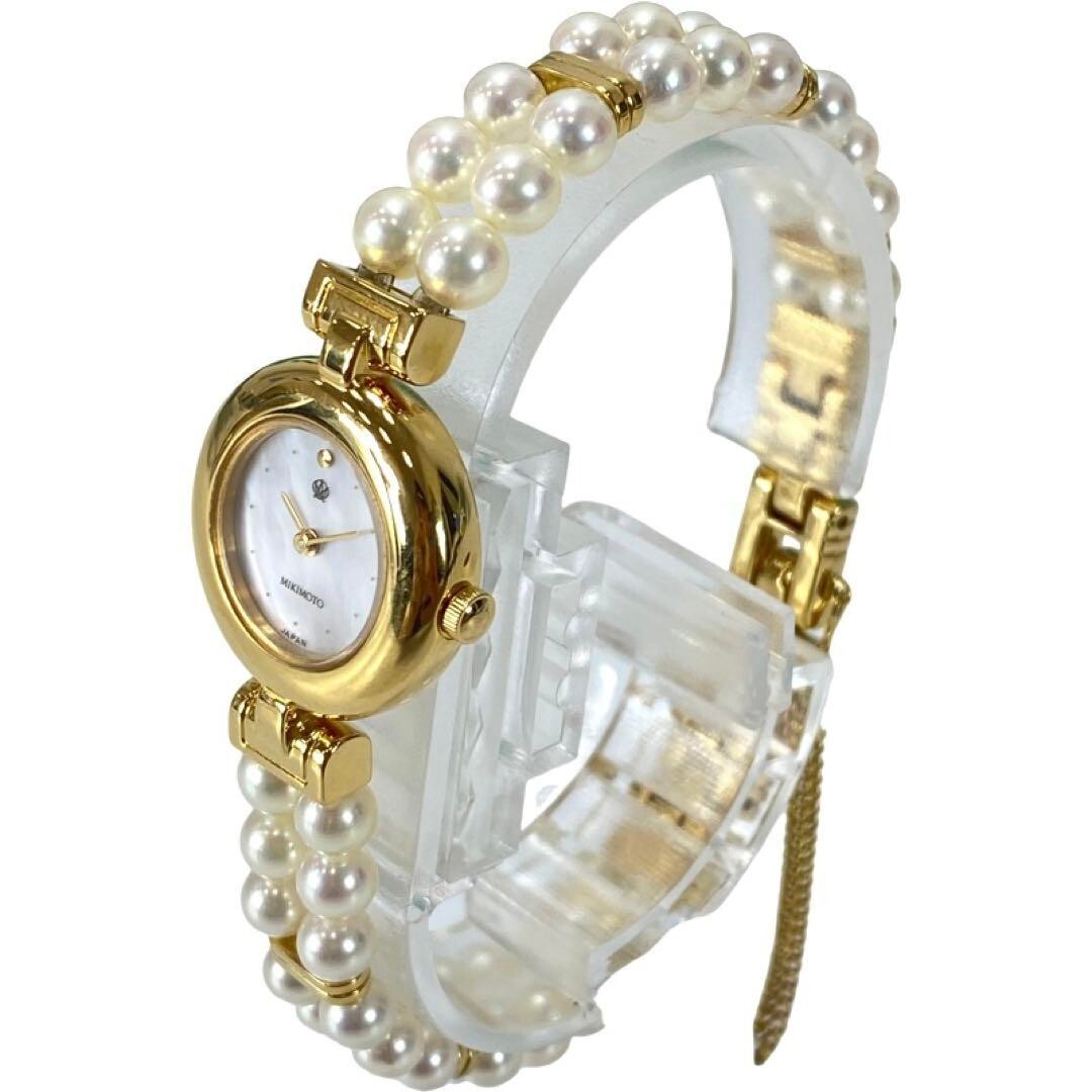 Mikimoto watch type pearl grain pearl watch bracelet FS