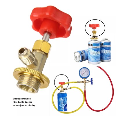 Bottle Opener for R134a Gas Can Tap Valve Dispensing Car AC Repair Tool