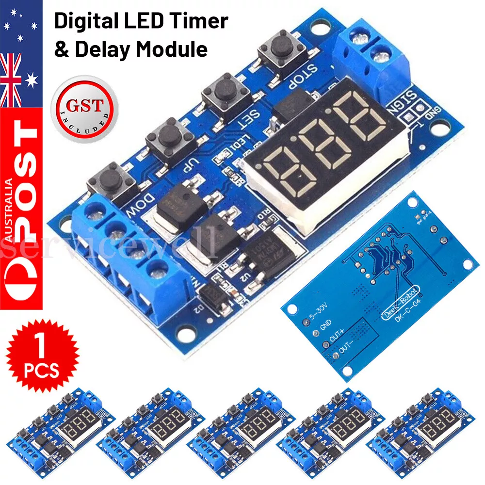 opvoeder Is aan het huilen Haalbaarheid Digital LED Timer & Delay Relay Module with Trigger Input / 5V - 36V DC15A 400W | eBay opvoeder Is aan het huilen Haalbaarheid Digital LED Timer & Delay Relay Module with Trigger Input / 5V - 36V DC15A 400W | eBay