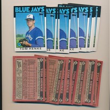 Tom Henke 1986 Topps #333 50 Card Lot *5393