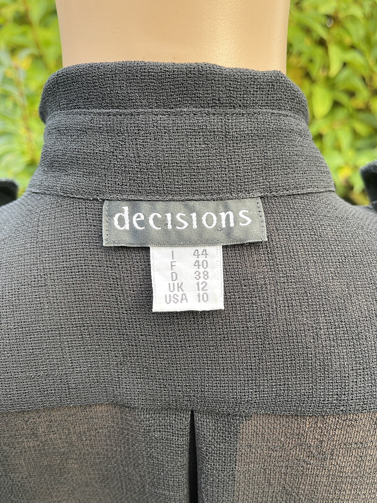 Decisions Basic Long Black Jacket With Buttoned C… - image 7