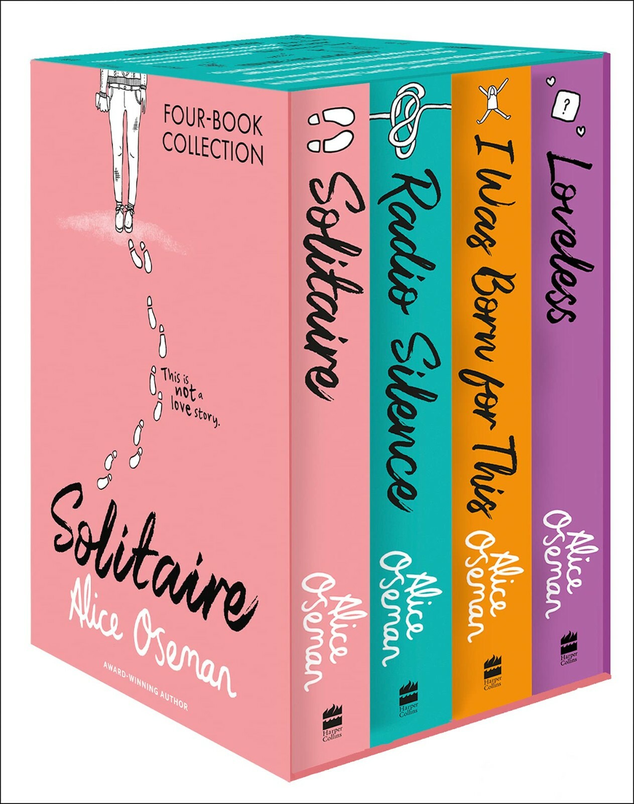 Alice Oseman 4 Books Collection Box Set Solitaire,Radio Silence, I Was Born For
