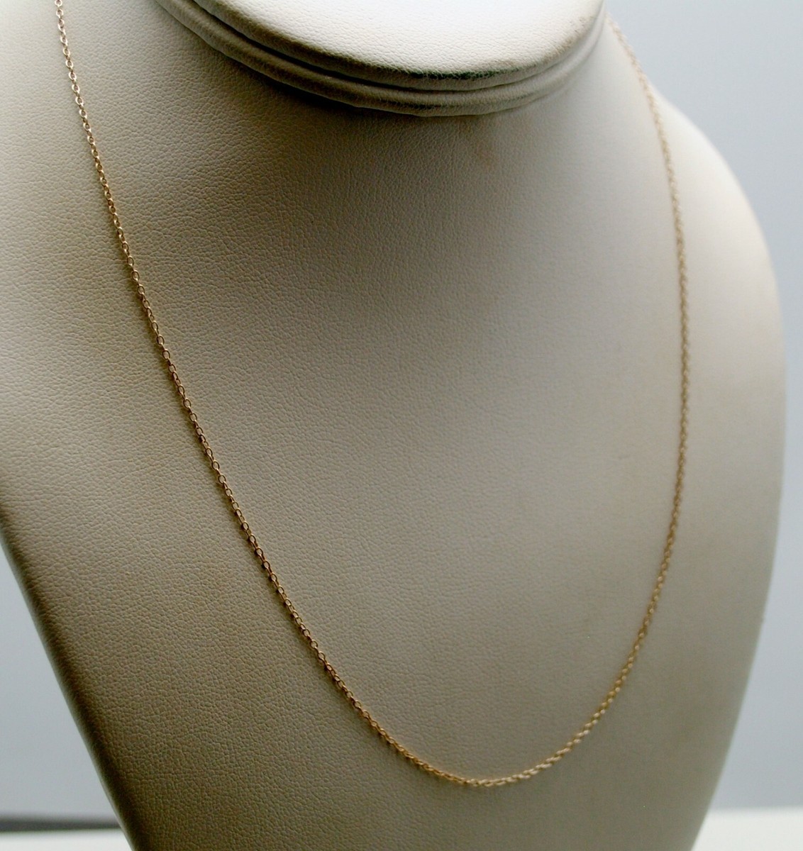 STERLING SILVER CABLE CHAIN LINK NECKLACE 18.0#FMO681 | eBay