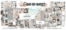 Mintay Papers "Day by Day" Complete Kit 12"x12", 6"x6" & Stickers FREE SHIPPING