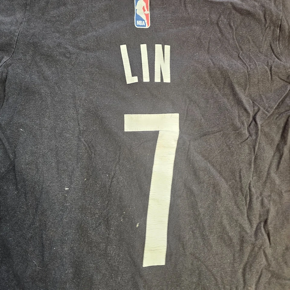 Camiseta deportiva juvenil Adidas Brooklyn Nets - Jeremy Lin - #7 pequeña 8 niños W3a Foto 2 de 4
