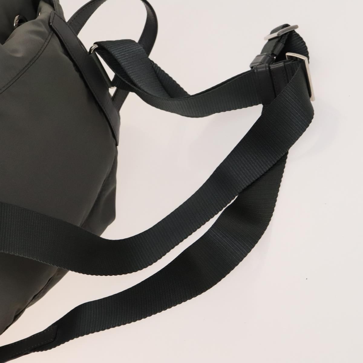 PRADA Backpack Nylon Gray Silver Auth yk19217 | eBay display picture 2