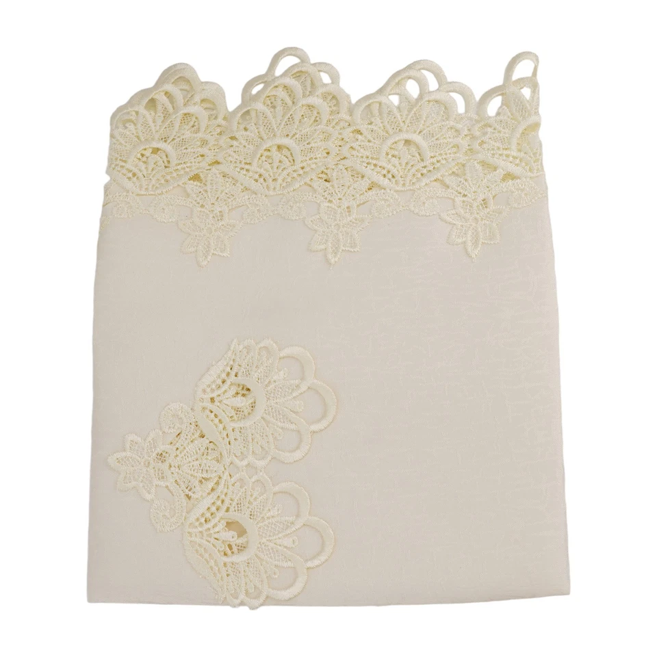 Tischdeckchen Schreibtischtischdecke Tischdecke wei? Polyester rechteckig - Bild 4 von 4