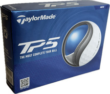 TaylorMade N7663901 2024 TP5 White Golf Balls 1 Dozen New in Box/Unused 