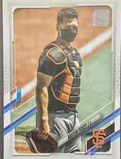 2021 Topps series, one, Rare  Buster Posey Wearing Mask Image Variation SSP