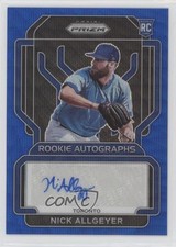 2022 Panini Prizm Rookie Blue Wave 23/50 Nick Allgeyer #RA-NA Auto tj1