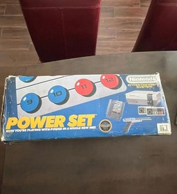 Nintendo NES Console Power Set w/ Power Pad in Box and Triple Game Pak