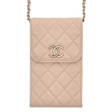Chanel Phone Case Quilted Chain Shoulder Bag 802724