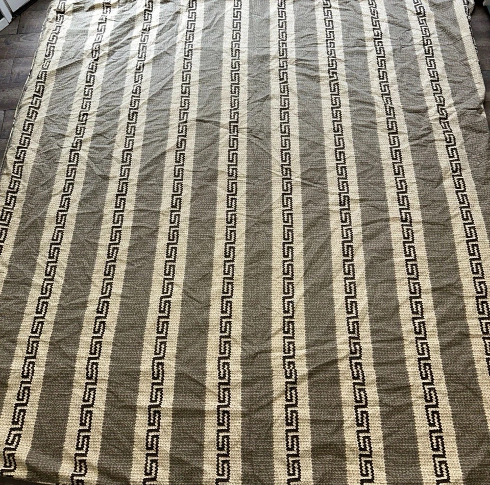 Vtg 90s Ralph Lauren Auckland Aztec Faux Knit Full Queen Duvet Cover Neutral - Image 2 of 4