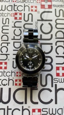 Swatch Full Blooded Night SVCK4035AG Irony Diaphane Chrono 43mm 