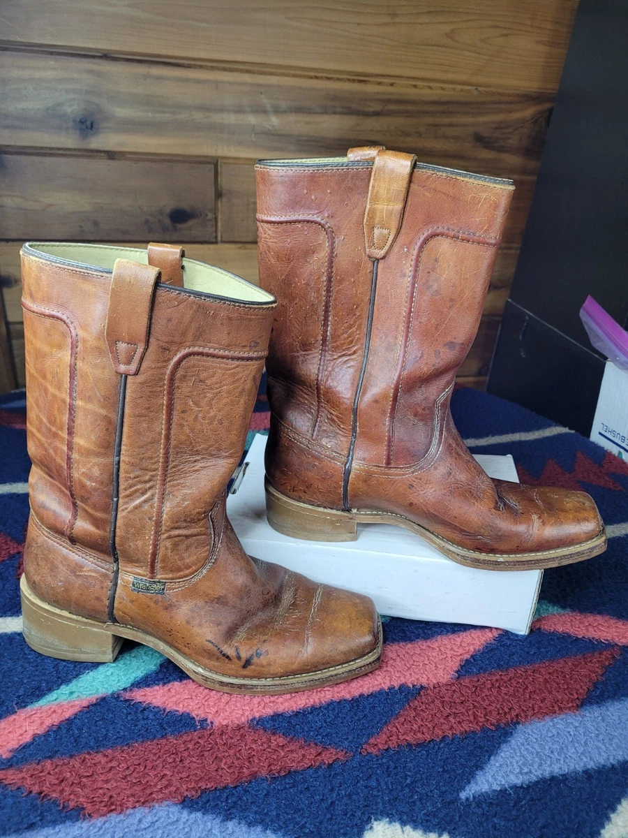 Wrangler Brown Leather Upper Boots for Men for Sale | Shop  display picture 2