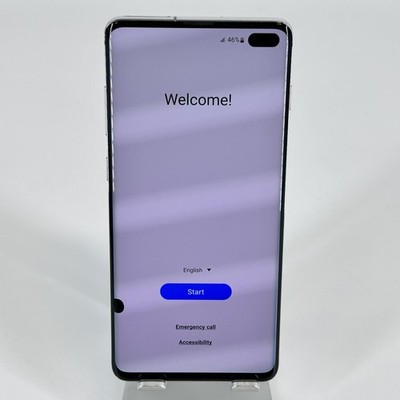 Samsung Galaxy S10 Plus Prism Blue 128GB Unlocked - Good w/ LCD Black Spot