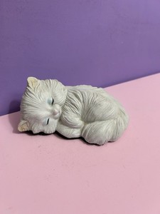 Ceramic Sleeping Cat | eBay