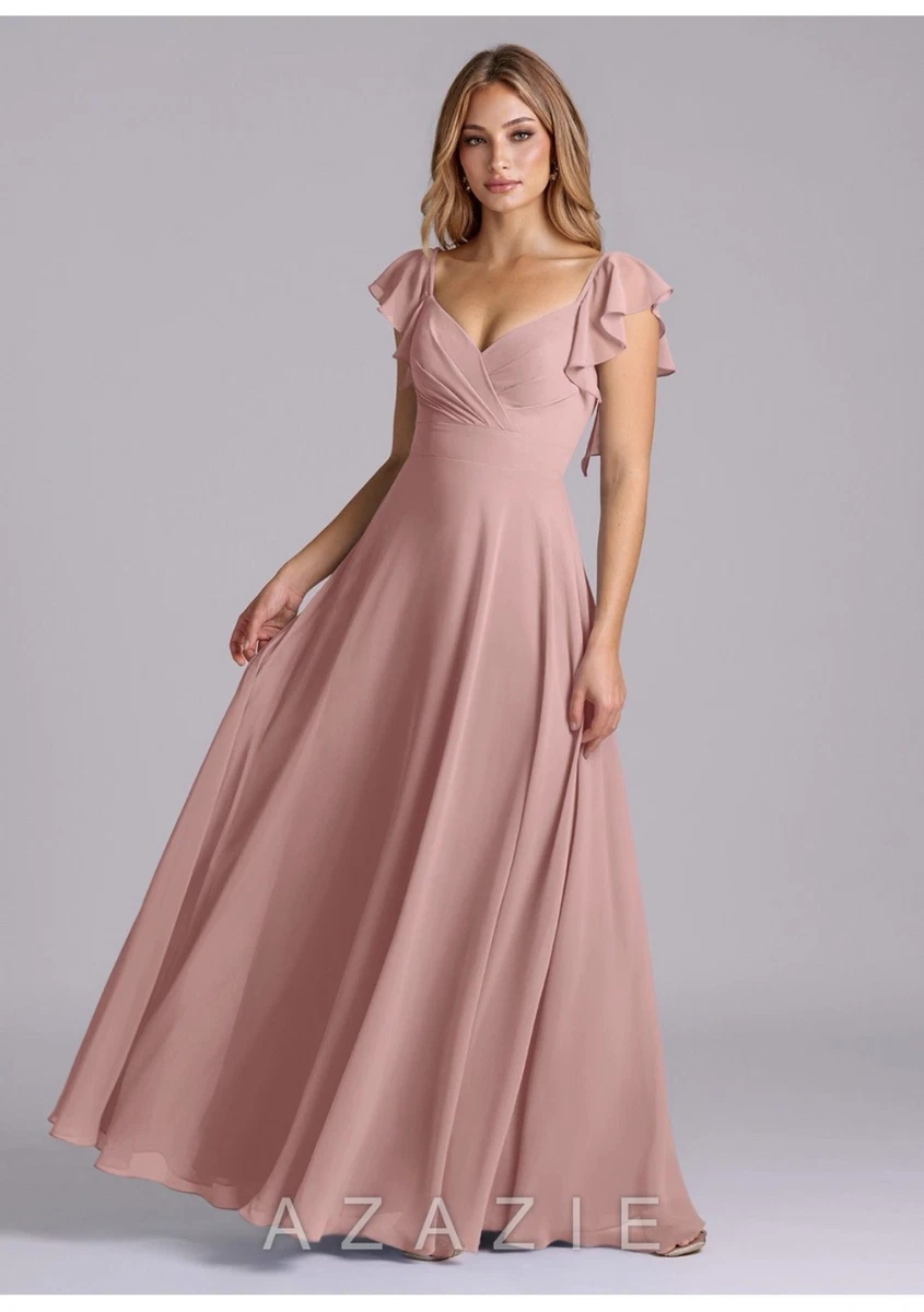 petite bridesmaid dresses Rose One Shoulder Bridesmaid Dress in Stretch Satin
