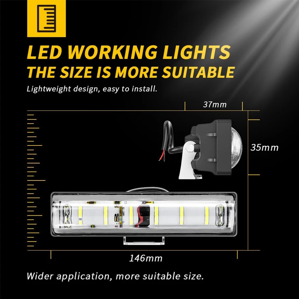 Bright and Efficient Waterproof Led Work Light for Various Applications - Image 2 of 4