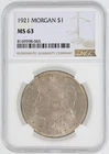 1921  Morgan Dollar NGC MS63 Philadelphia Minted Silver Dollar No Reserve