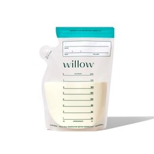 Willow - 8oz Breast Milk Storage Bags - 100ct - Double Zip Seal for Durabili...