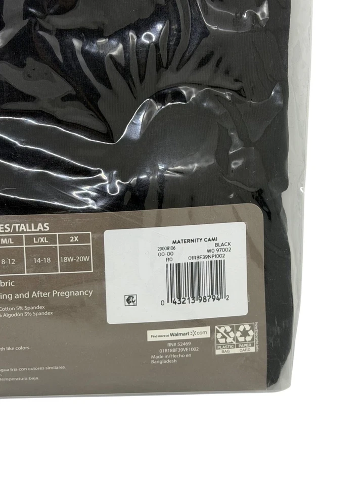 NUEVO Secret Treasures Camisola de Enfermería L/XL Negro Estante Incorporado Sujetador Soporte Suave Foto 4 de 4