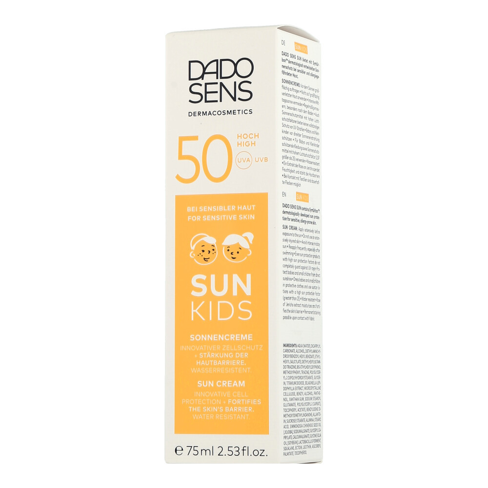 DADO SENS Солнцезащитный крем для детей SPF 50 75 мл