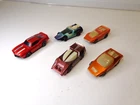 Vintage Mattel Hot Wheels Sizzlers Red Line toy racing cars lot of 5, Untested