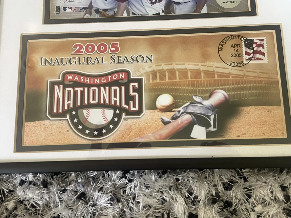 Washington Nationals Rare Inaugural Season First Day Cover & Players Photo￼￼ - Image 2 of 4