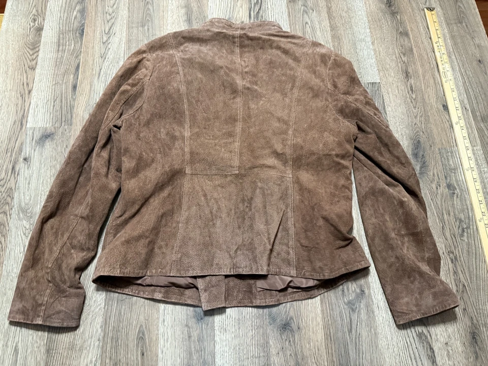 Chaqueta Antthony, Mujer XL, Marrón, Bolsillos con Cremallera, Cremallera Completa, Moto, 100% Cuero Foto 2 de 4