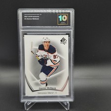 Upper Deck 2017-18 SP Authentic #1 Connor McDavid Edmonton Oilers Graded 10