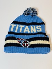 Tennessee Titans Beanie Winter Hat Cuffed Knit Pom Unisex NFL Team '47 Brand New