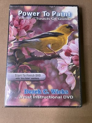 Art Lesson Start to Finish with Derek C. Wicks - ''Touch Of Gold'' Goldfinch DVD