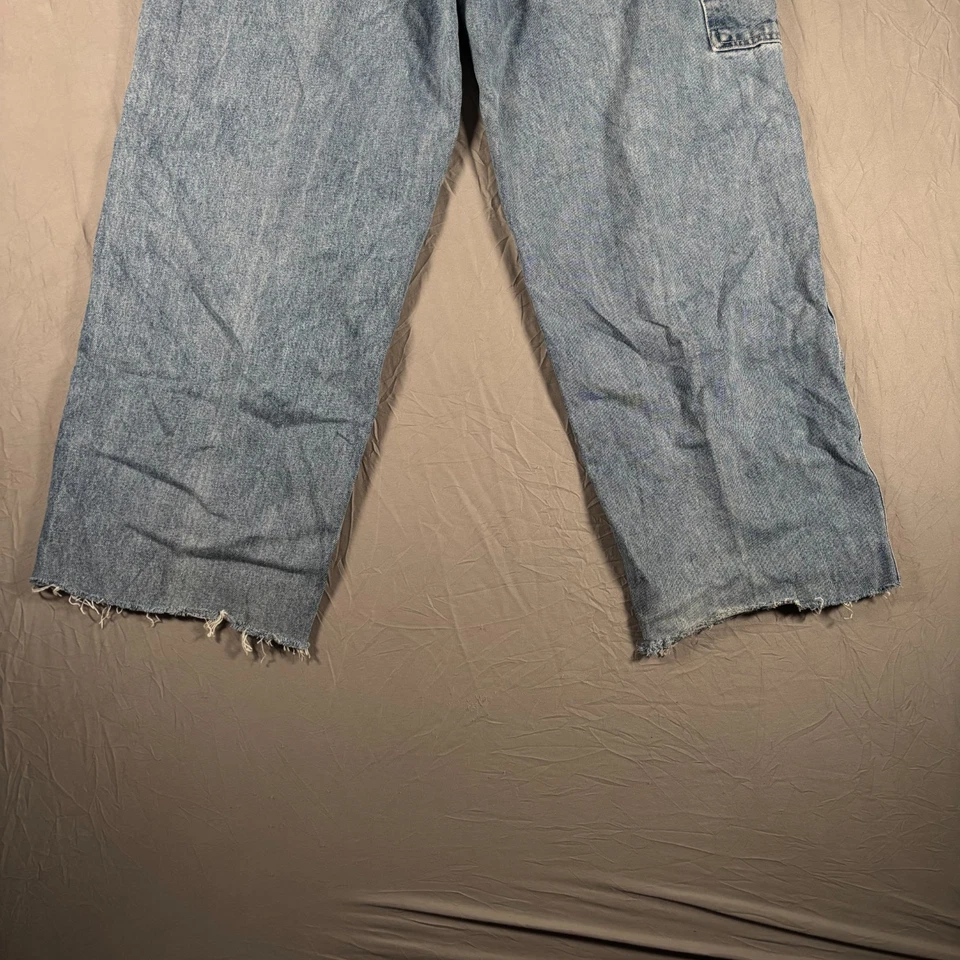 Мужские джинсы Polo Jeans Co Ralph Lauren Carpenter 36x34 синяя джинсовая ткань мешковатые работа Y2K - Изображение 4 из 4