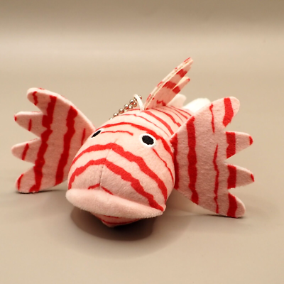 新品 Creek × MIN-NANO Fish Plush ネイビー レッド Luna lionfish Dangerous Fish Plush Toy Mascot Keychain Qualia