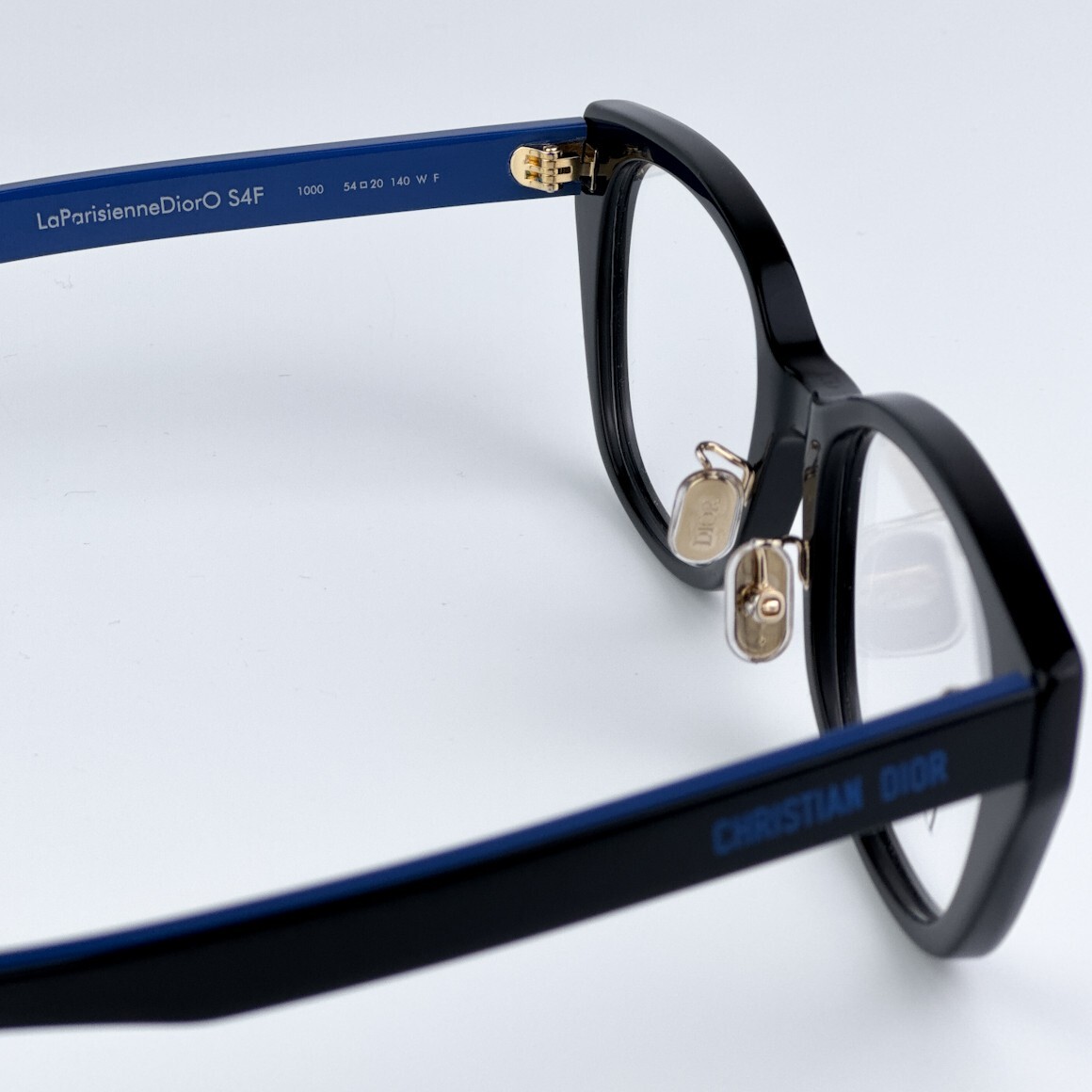 Dior Women Eyeglasses Black Blue Demo Round 