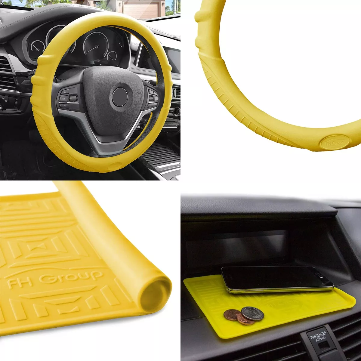 Yellow steering outlet wheel cover