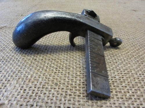 Vintage Osborn & Co Leather Splitting Tool Cast Iron RARE Antique Western 11036