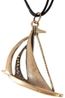 Vintage MONJA Maritime Sailor SHIP Ship Necklace Choker Jewelry Rockabilly