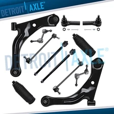Front Lower Control Arms + Tierods Sway Bars for 2009 Ford Escape Mazda Tribute