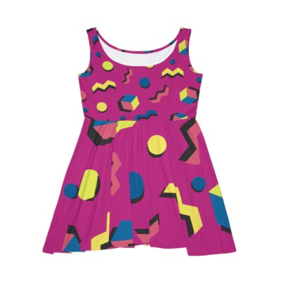 spring skater dress Cherry Blossom Skater Dress: Japanese Style Springtime Midi Dress