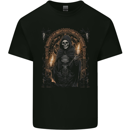 T-shirt Gothique Afterlife Grim Reaper - Coton, Dessin Skull, Taille Standard Homme
