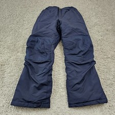 Lands End Snow Pants Junior 12 Black Elastic Waist Grow A Longs Ski Pants 22x26