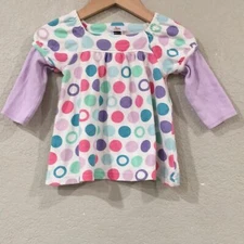 Circo Baby Girl 9M Colorful Polka Dot Long Sleeve Dress 100% Cotton