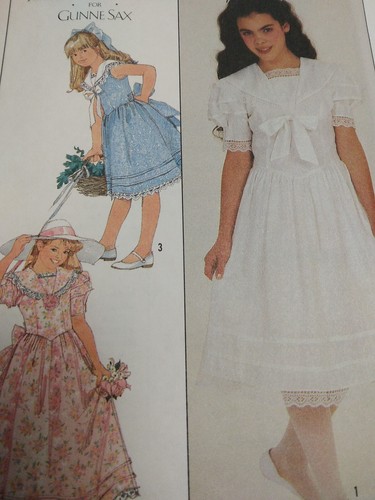 Dress Cottagecore 8 Simplicity 8703 Sewing Pattern Jessica McClintock Gunne Sax - Picture 2 of 5