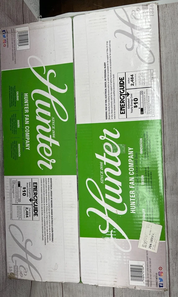 Hunter 42" Ceiling Fan With LED Light One Side Cherry Other Side is Mahogany - Image 4 of 4