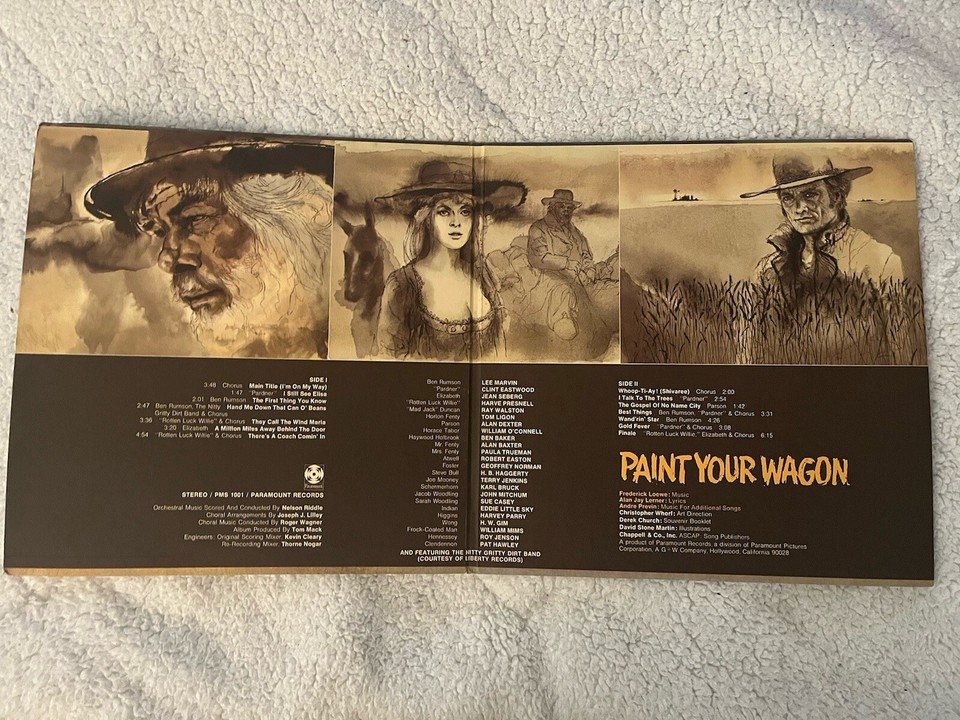 1969 Paint Your Wagon Original Movie Soundtrack Vinyl LP W/Booklet PMS