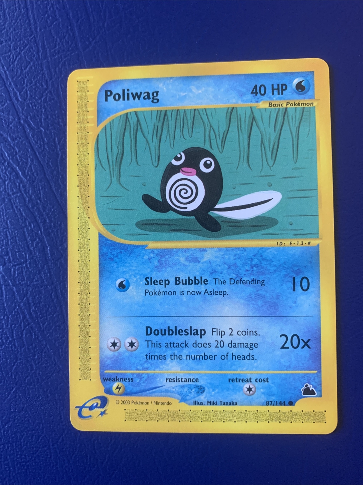 Pokemon Card Skyridge Poliwag Common 87/144 NM/M