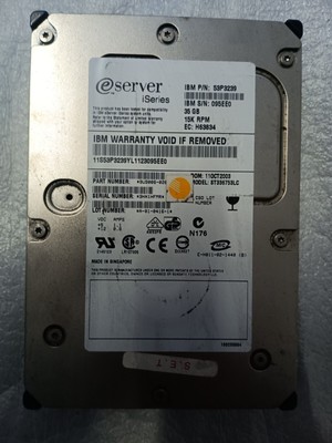 Hard Disk IBM 35GB Iseries ST336753LC 53P3239 Wide Ultra320 SCSi 15K 8M ...